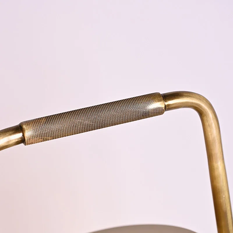 Medieval style antique brass brushed knurled handle rechargeable copper hand lantern